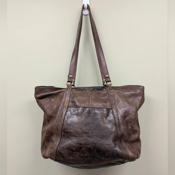 Patricia Nash Benvenuto Tote In Brown Distressed Italian Leather - Picture 2 of 16
